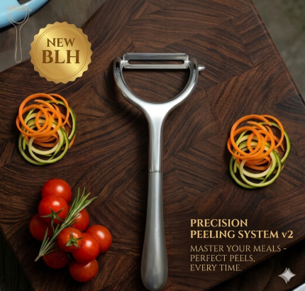 Premium Metal Vegetable Peeler (Precision Peeling System v2)